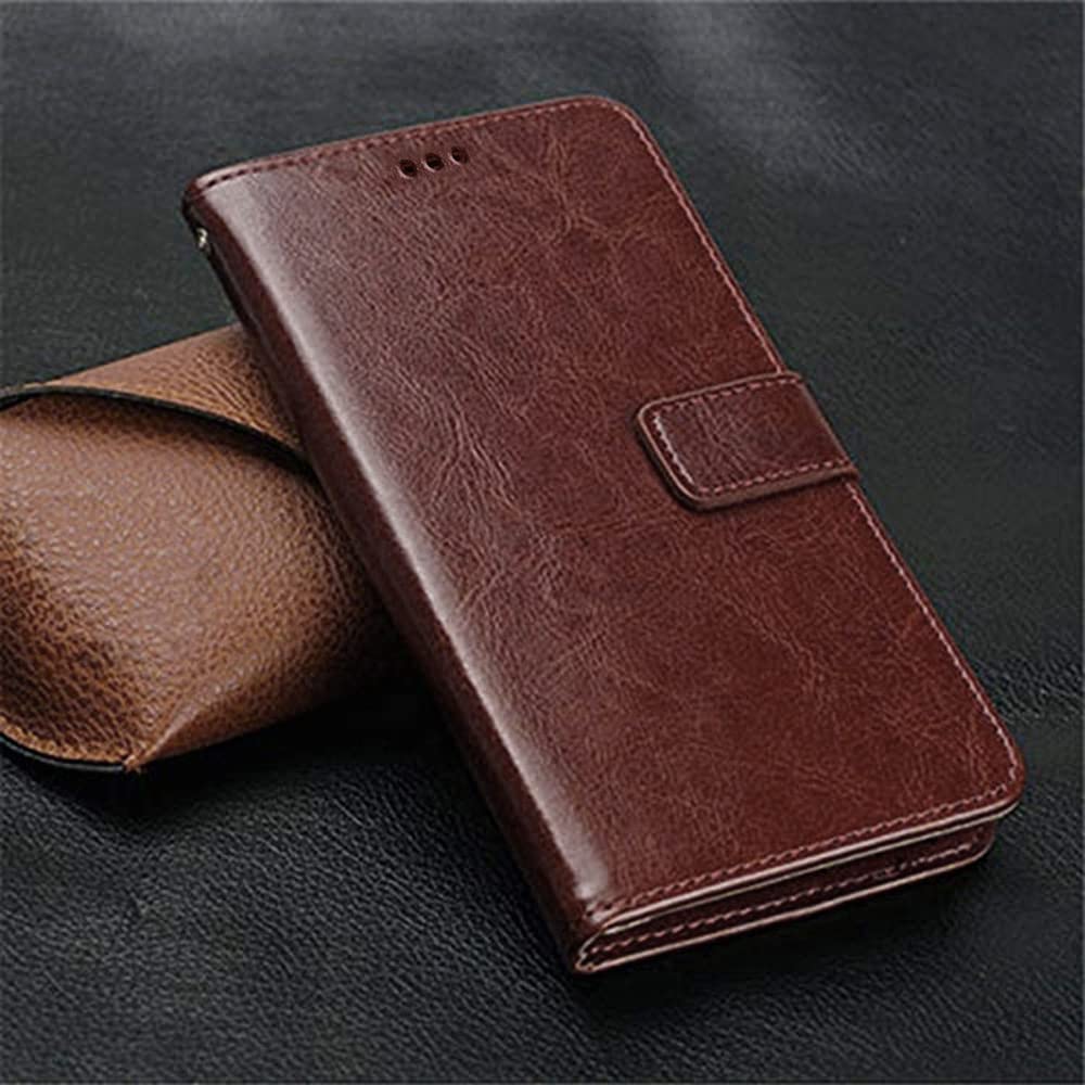 Oppo F17 Pro Flip Back Cover Case Inbuilt Stand & Pockets Magnetic Shockproof Leather Wallet Style Flip case cover