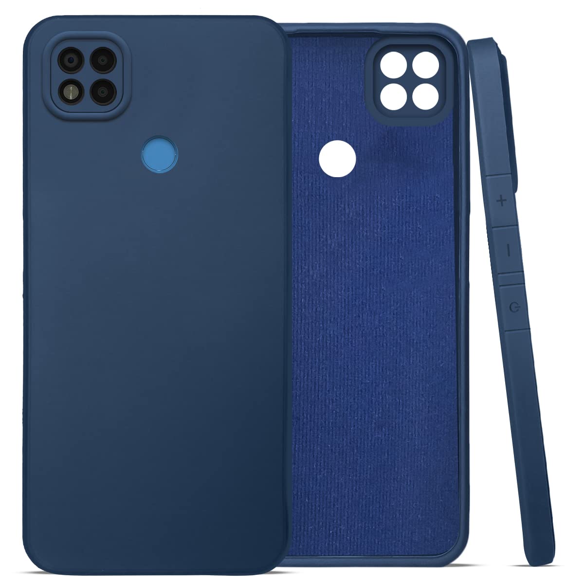 Mi Poco C3 Back Cover (Silicone + Inner Side Cloth) Soft