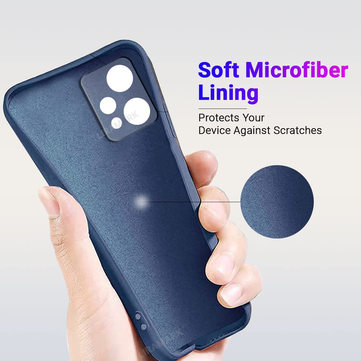 Realme 9 pro / One Plus Nord Ce 2 Lite Back Cover (Silicone + Inner Side Cloth) soft