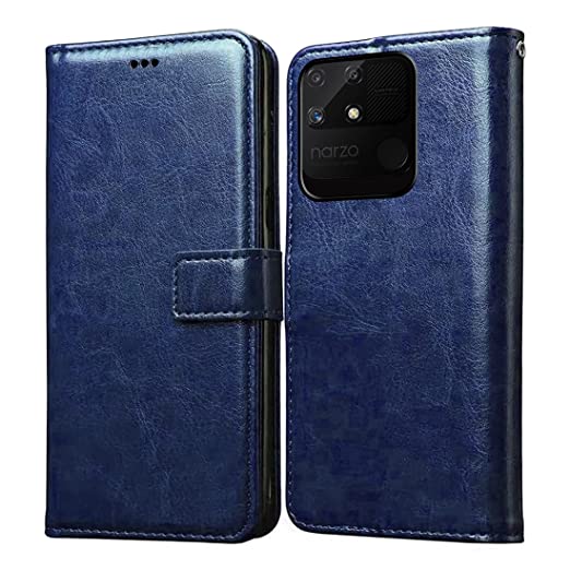 Realme Narzo 50A Cover Leather Flip