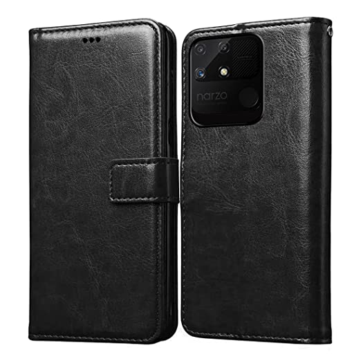 Realme Narzo 50A Cover Leather Flip