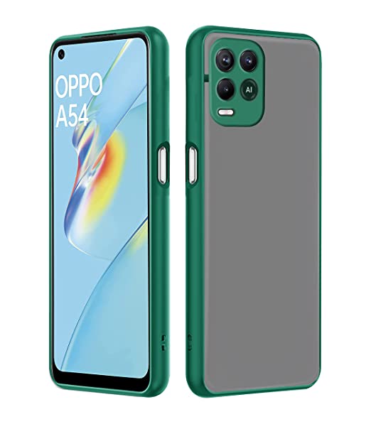 Oppo A54 mobile Back Cover (Smoky)