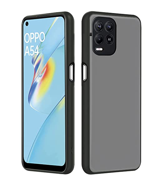 Oppo A54 mobile Back Cover (Smoky)