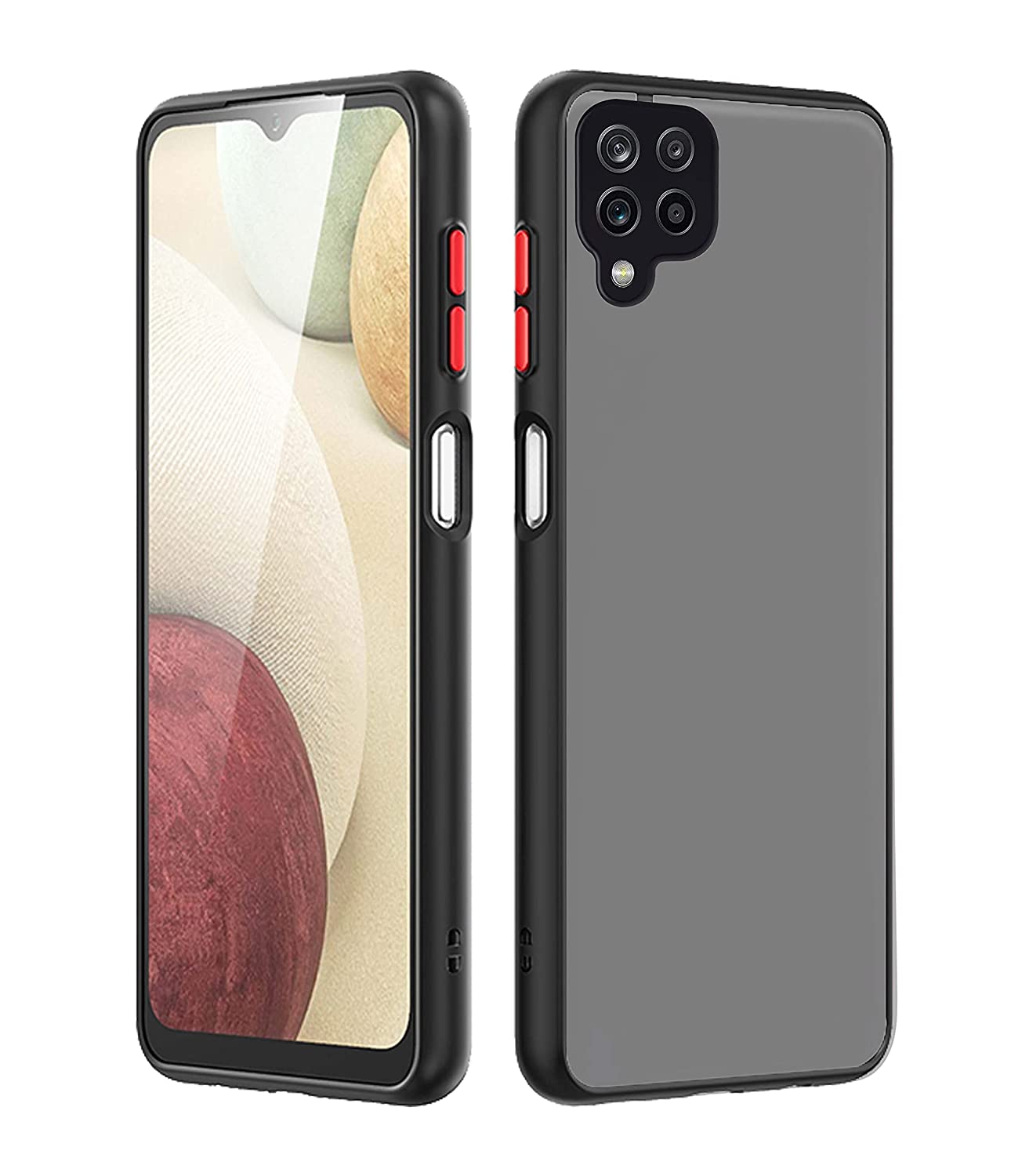 Samsung Galaxy M12 A12 F12 mobile Back Cover (Smoky)