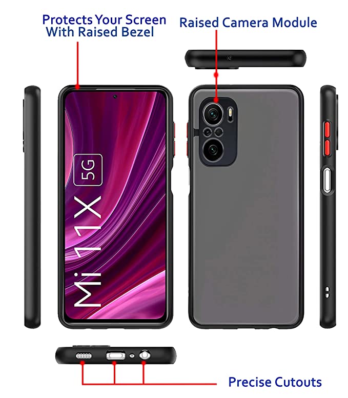 Mi Redmi 11X ,Mi 11X Pro Cover Back (Smoky)