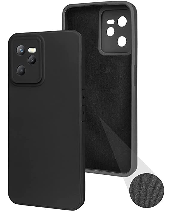 Realme C35 Back Cover (Silicone + Cloth)
