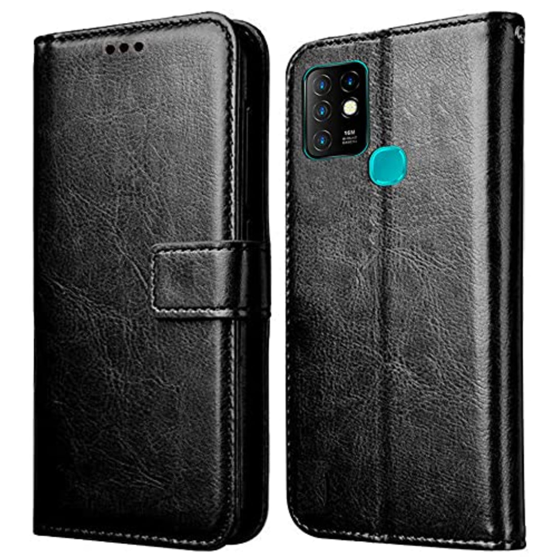 Infinix Hot 10 Flip Mobile Cover leather