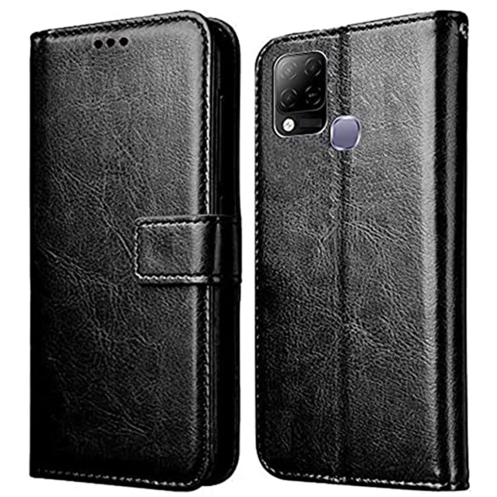 Infinix Hot 10S Mobile Cover Leather Flip