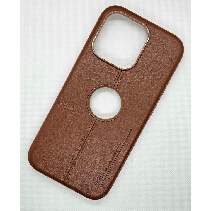 Apple Iphone 14 pro Luxurious Leather  Mobile Back Cover