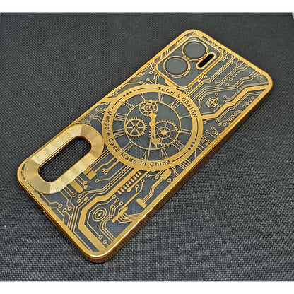 Mi 11 Prime (5G)  Mobile Back Cover with CD Watch Machine Design soft