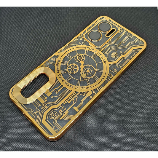 Mi 11 Prime (5G)  Mobile Back Cover with CD Watch Machine Design soft