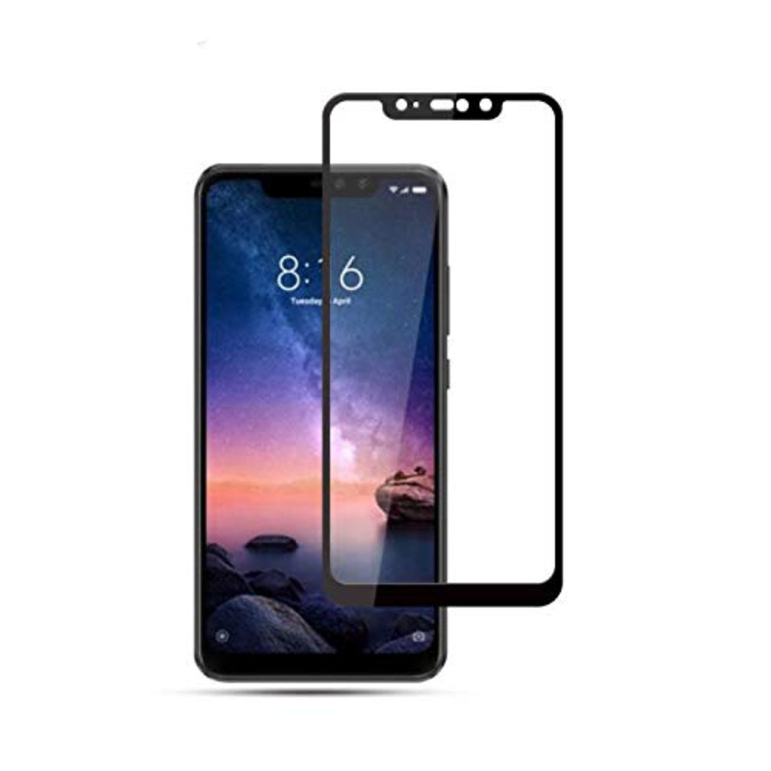 Mi 6 Pro /  Mi A2 Lite  11D/9h with HD Clear screen hardness Tempered Glass Scratch Protection