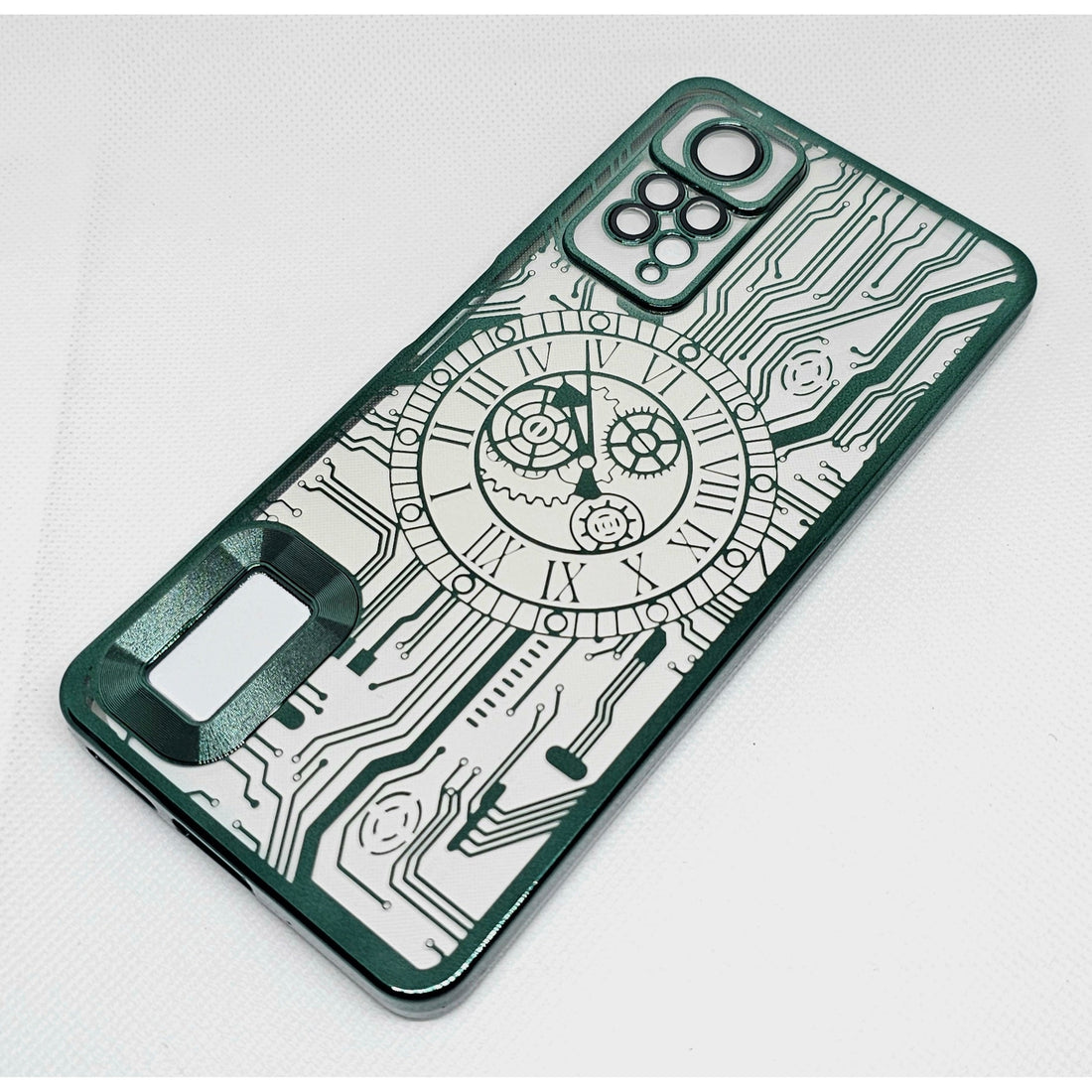 Mi Note 11 Pro  Mobile Back Cover with CD Watch Machine Design soft
