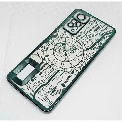 Mi Note 11 Pro  Mobile Back Cover with CD Watch Machine Design soft