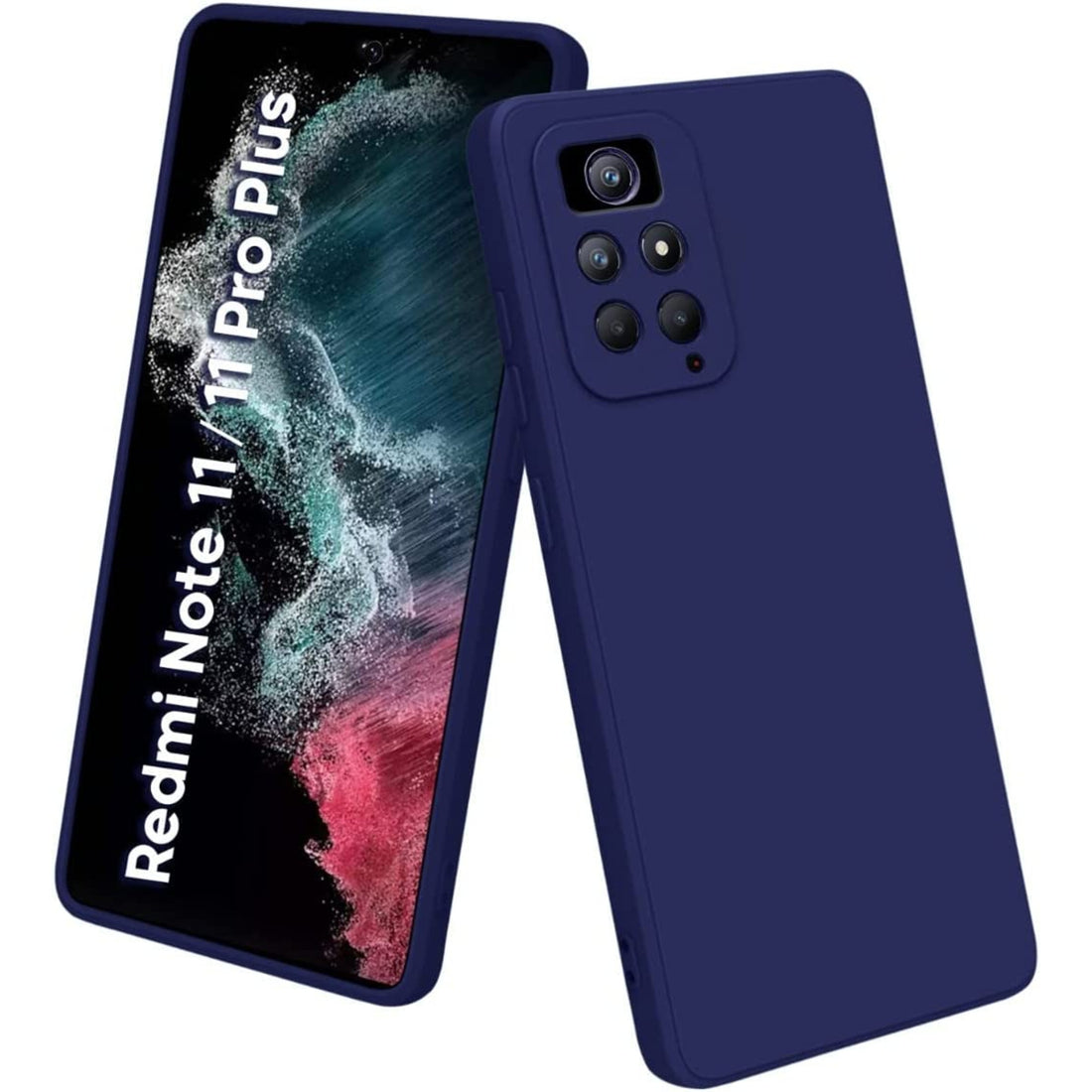 Mi Note 11 Pro / Mi Note 11 pro + Mobile Back Cover ( Silicone + Cloth) soft