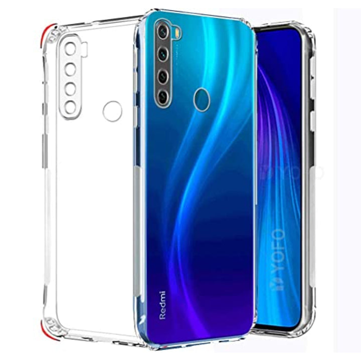 Mi Note 8 Mobile Back Cover Transparent TPU soft