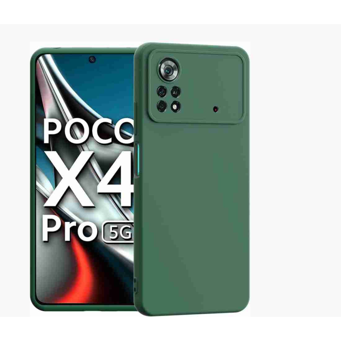 Mi Poco M4 pro (4G) Silicone + Cloth Back cover soft