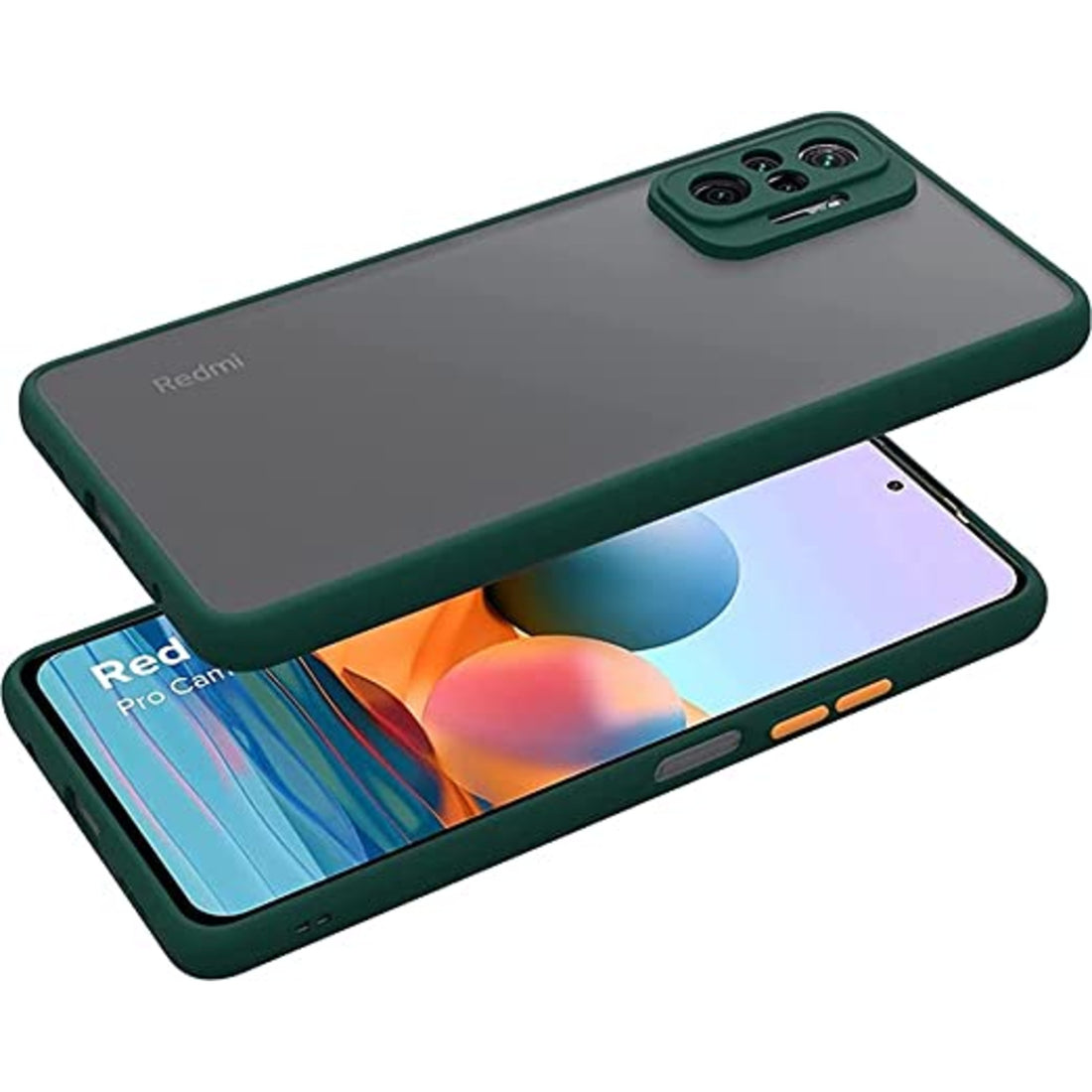 Mi Redmi Note 10 Pro mobile Back Cover (Smoky)