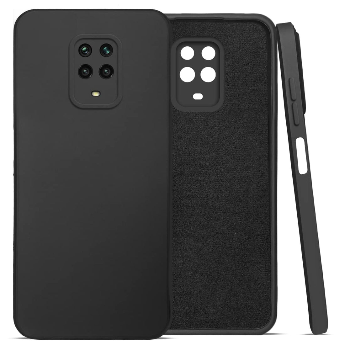 Mi Redmi Note 9 pro Back Cover (Silicone + Inner Side Cloth) Soft