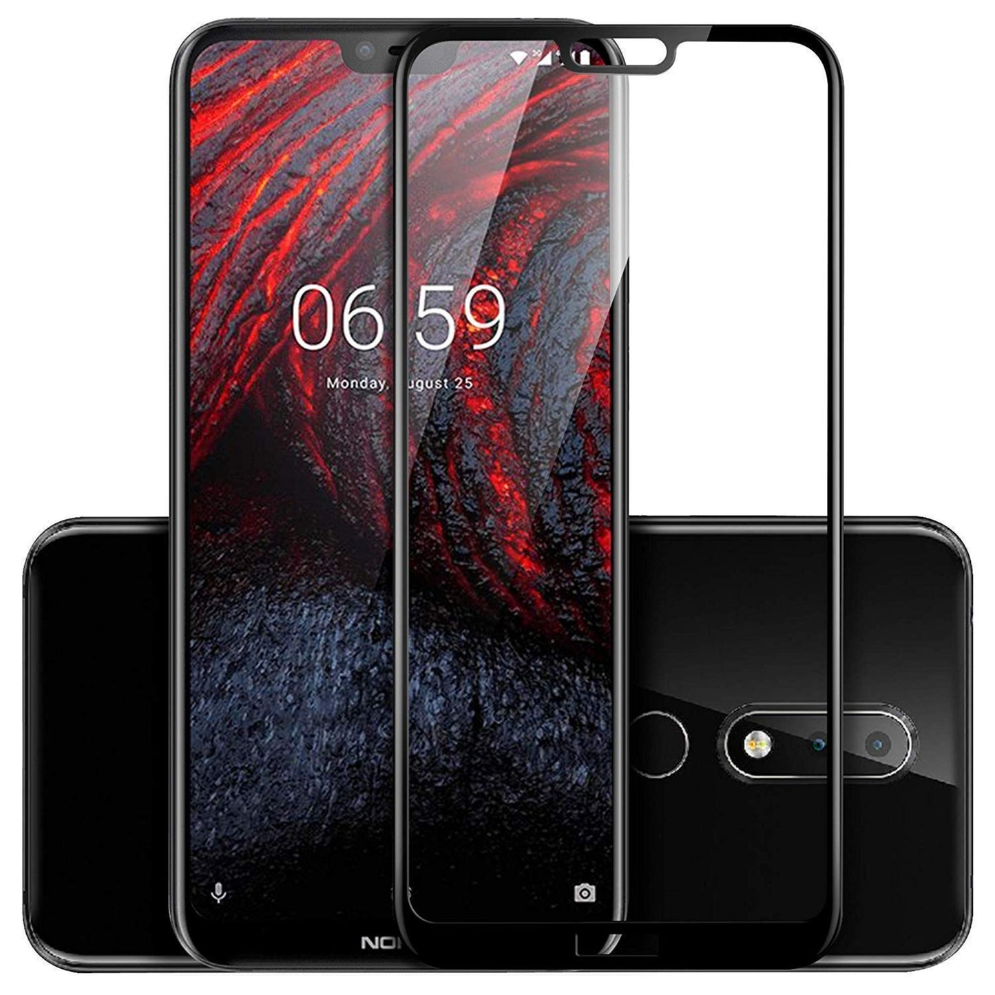 Nokia x6-2018 /6.1 Plus 11D Tempered  Glass with 9H hardness scratch proof