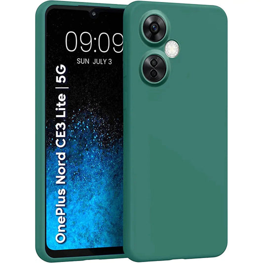One Plus Nord CE 3 Lite Back Cover ( Silicone + Cloth) soft