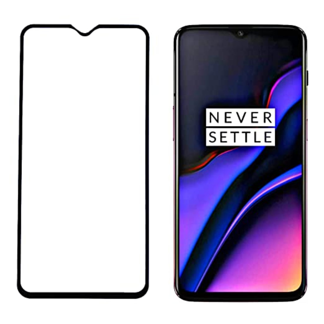 OnePlus 6T / OnePlus 7 / Mi Note 8 Pro 11D/9h with HD Clear screen hardness Tempered Glass scratch proof