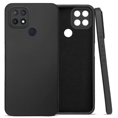 Oppo A15 Back Cover (Silicone + Inner Side Cloth) Soft