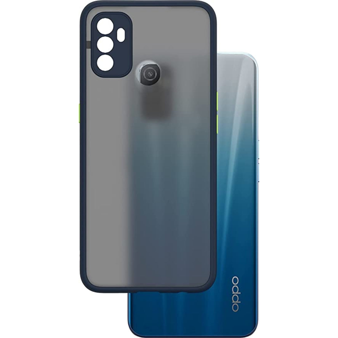 Oppo A53 (4G) mobile  Back Cover (Smoky)