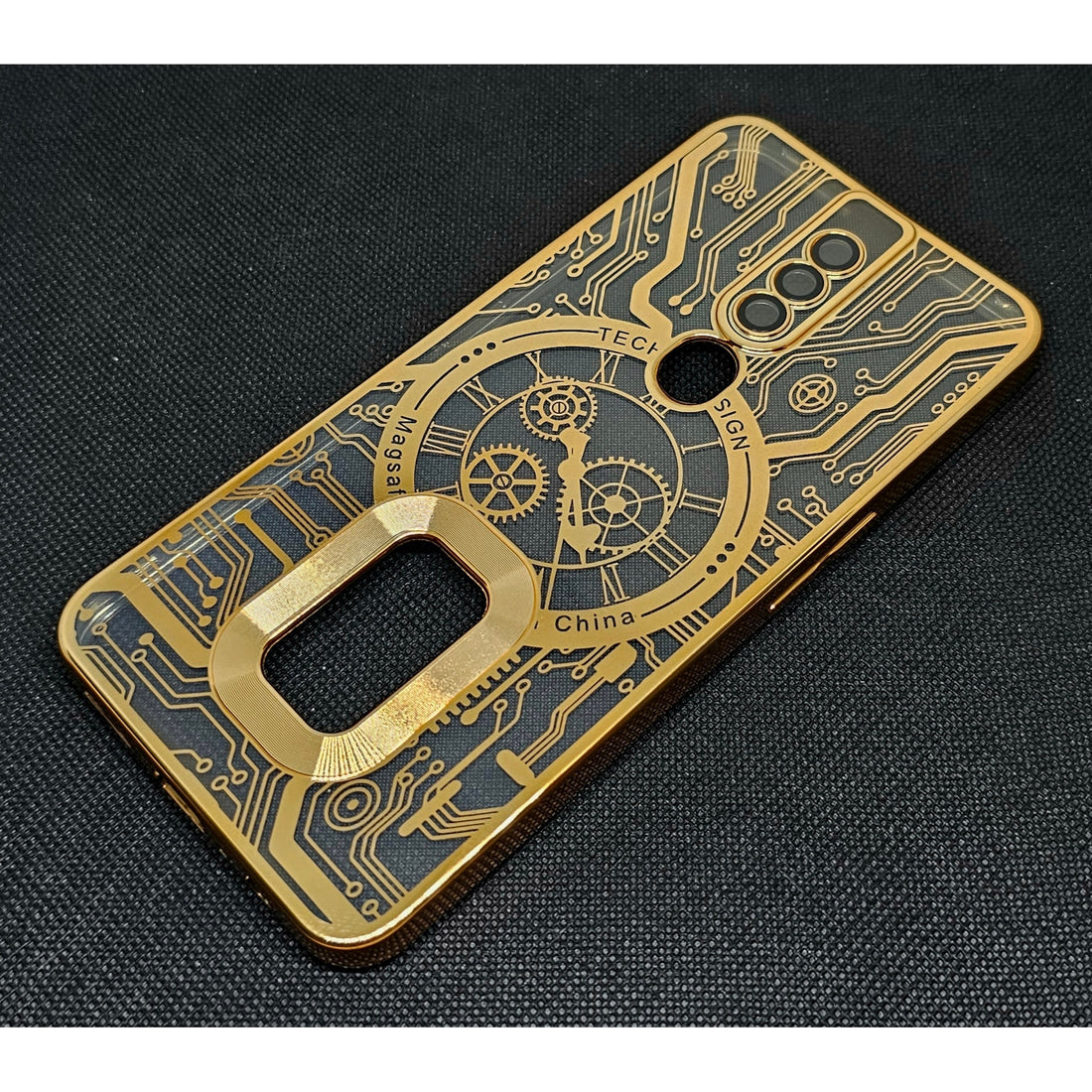 Oppo F11 pro  Back Cover with CD Watch Machine Design soft