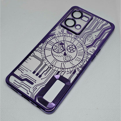 Oppo F21 Pro (4G) Back Cover with CD Watch Machine Design soft