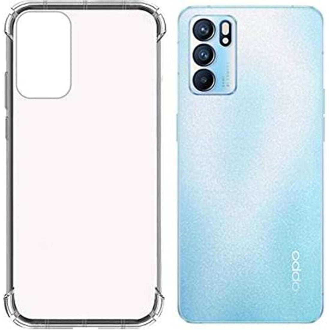 Oppo Reno 6 5G Transparent mobile back Cover Anti-Yellowing (Acrylic)