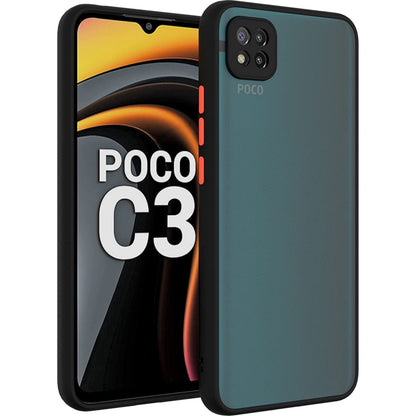 Poco C3 mobile Back Cover (Smoky)