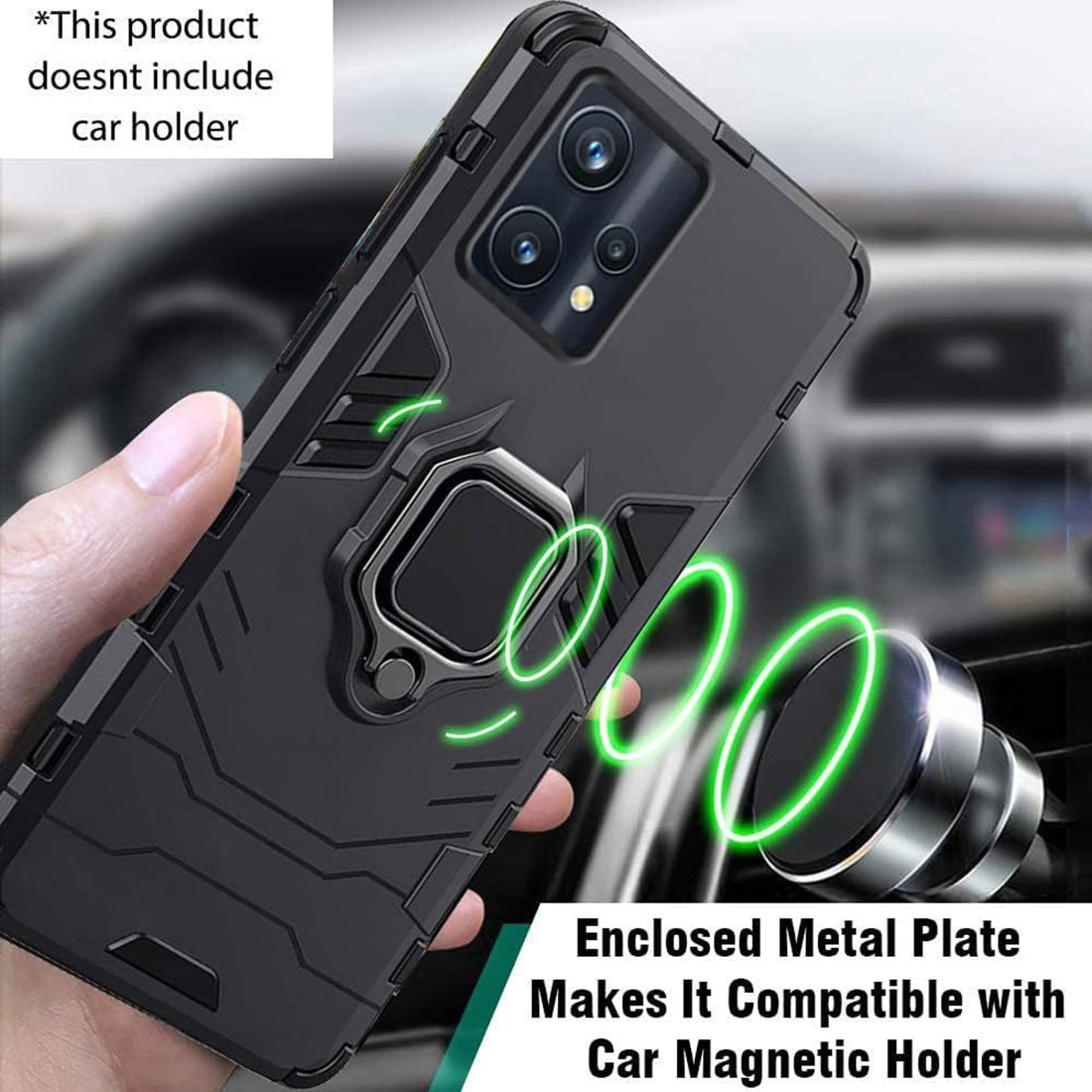 Realme 9 Pro Ring Stand  Back Cover