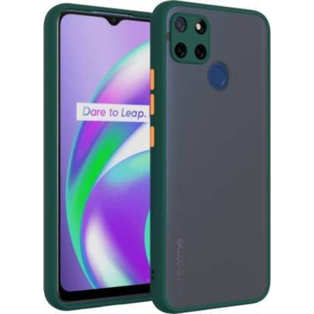 Realme C15 Mobile Back Cover (Smoky)