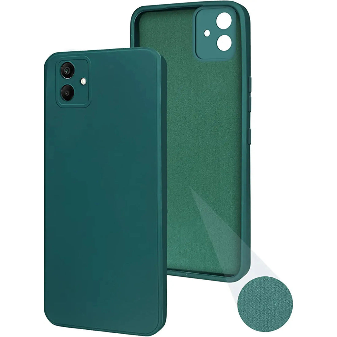 Samsung A04 E / F04 / M04 Back Cover ( Silicone + Cloth) soft