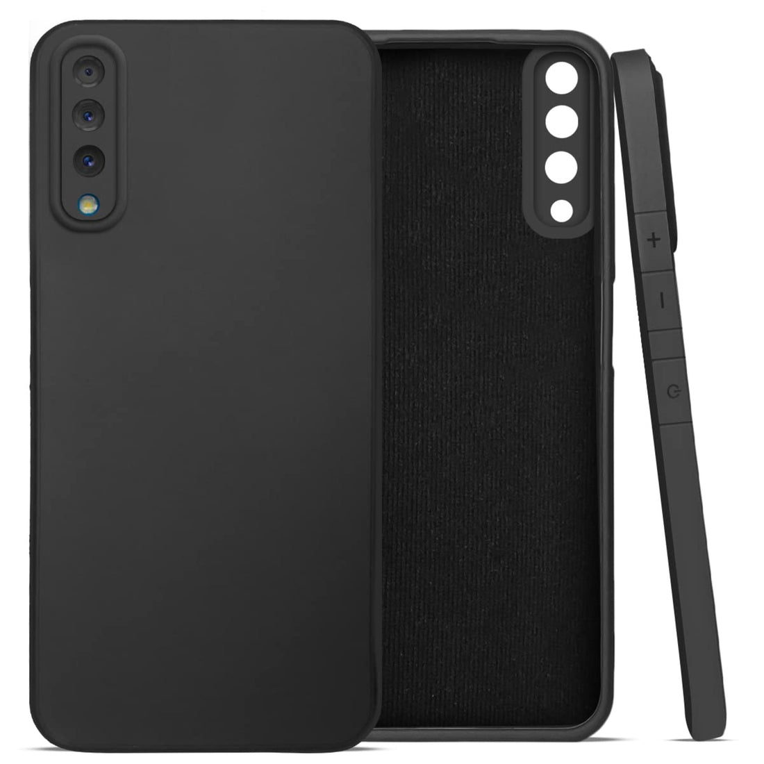 Samsung Galaxy A50-A50s Back Cover (Silicone + Inner Side Cloth) Soft