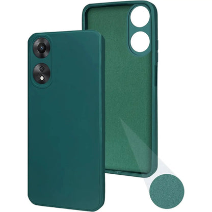 Oppo A58 (5G)  Silicone + Cloth Mobile Back Cover