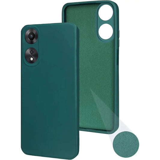 Oppo A58 (5G)  Silicone + Cloth Mobile Back Cover