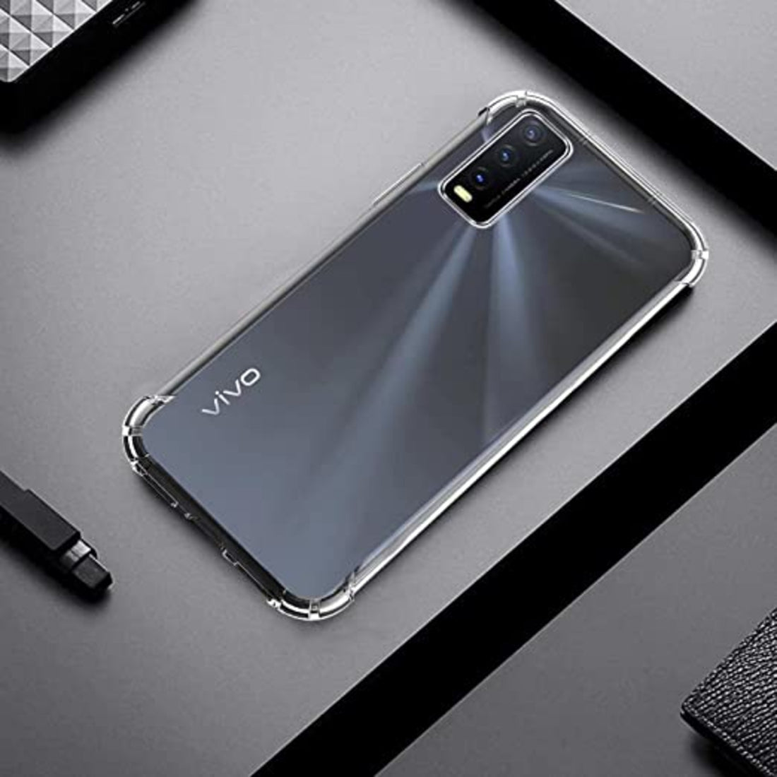 Vivo Y20 Back Cover With Camera Protection  Tpu