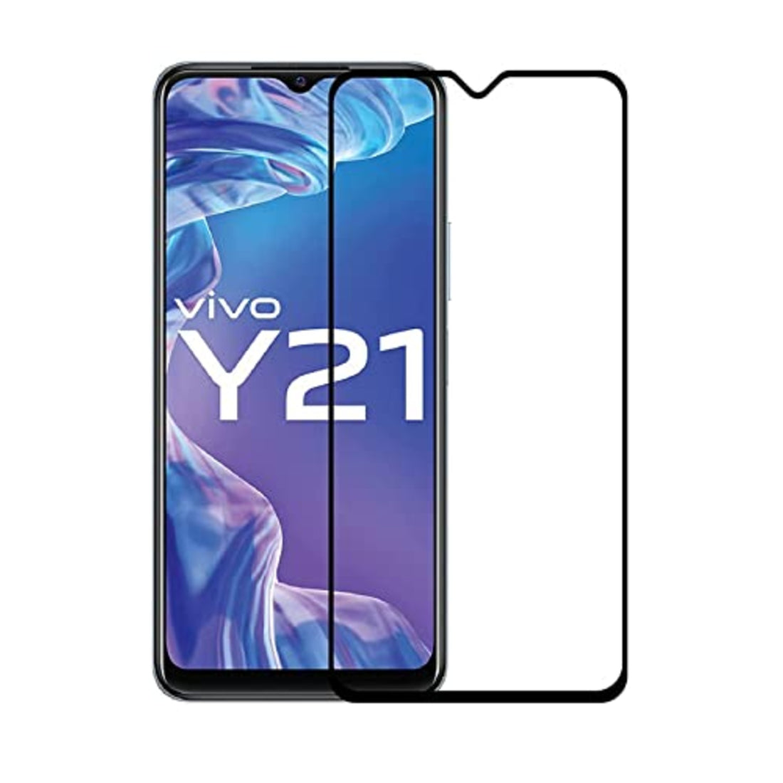 Vivo Y21 / Y21A/ Y21T/ Y55 5G/ Y75 5G 11D/9h with HD Clear screen hardness Tempered Glass scratch proof