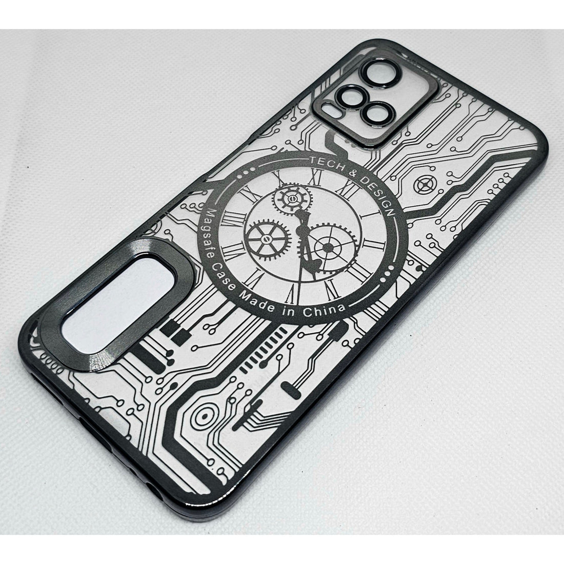 Vivo Y21/Y33s Mobile  CD Watch Machine Design Back Cover