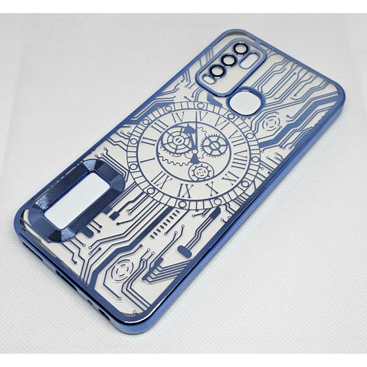 Vivo Y30/Y50  Back Cover with CD Watch Machine Design soft