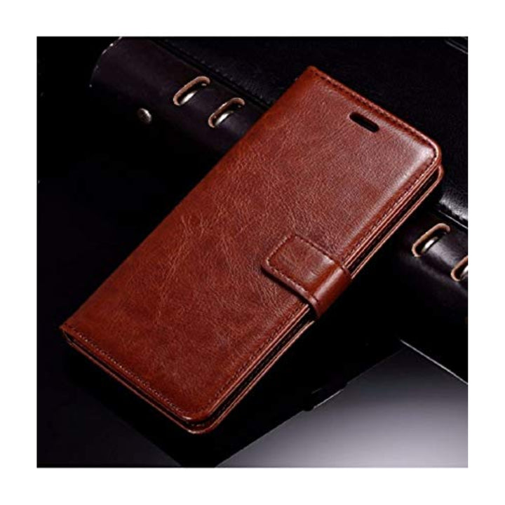 Vivo Y71 Leather Flip Cover (Cards Holder and Money Pocket  Inbuilt Stand and Shockproof TPU Inside  Magnetic Closure Wallet  Back Cover Case)