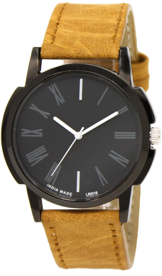 We & Us Men's wrist watch Brown Strap