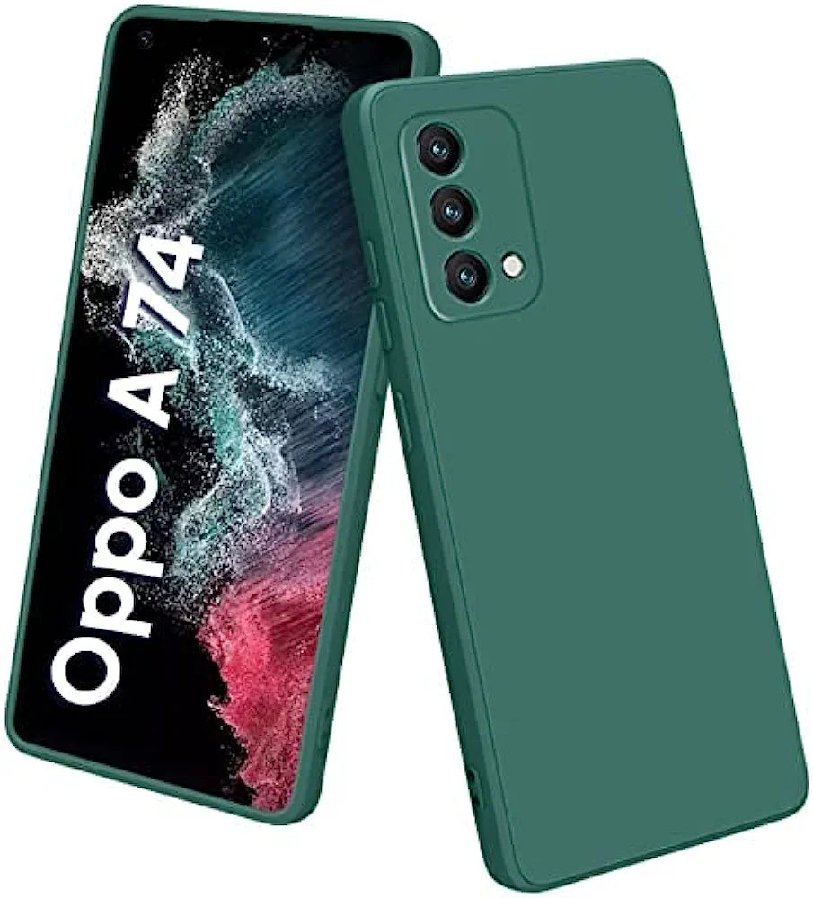 Oppo A74 (5G) Silicone + Cloth Back cover