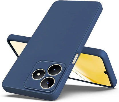 Realme C51 Mobile Back cover (Silicone + Cloth)