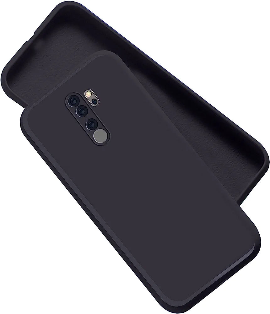 Mi Note 8 Pro Silicone + Cloth  Mobile Back cover soft