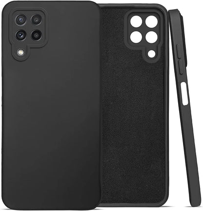 Samsung A22(4G) Silicone + Cloth Back Cover soft