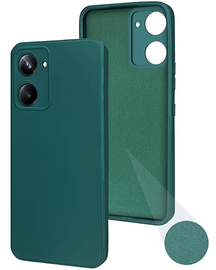 Realme 10 pro Mobile Back Cover Silicone + Cloth