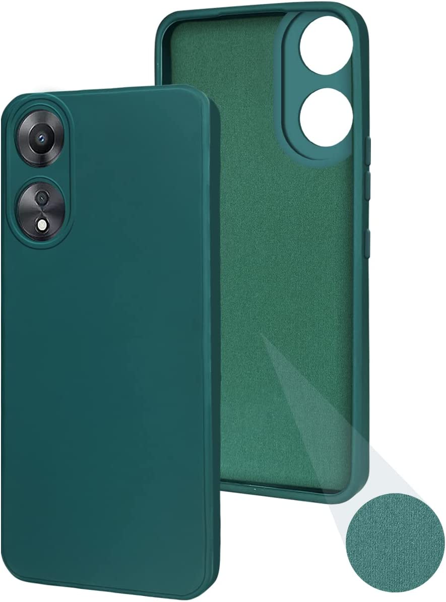 Oppo A78 (5G) Back Cover ( Silicone + Cloth)
